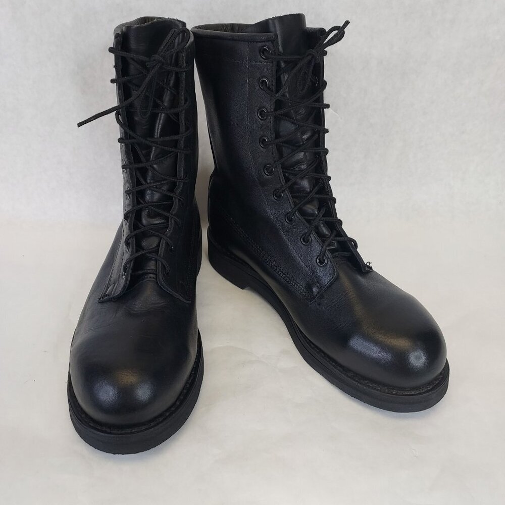 VTG Biltrite Men 8W Military Leather Combat Boot ANSI Z41-1999/75 Steel Toe NWOT